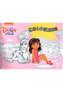 Dora and friends colouring