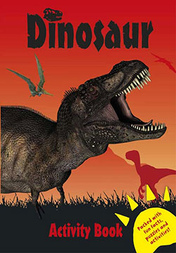 Dinosaur Activity Book red
