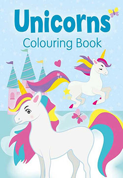 Unicorns colouring book
