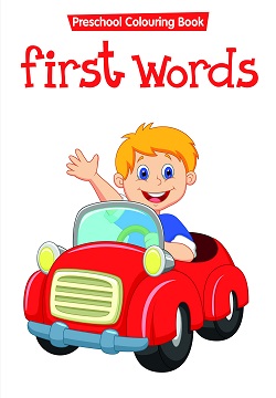 COLOURING BOOK-FIRST WORDS